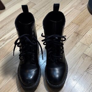 H&M Black Leather Boots